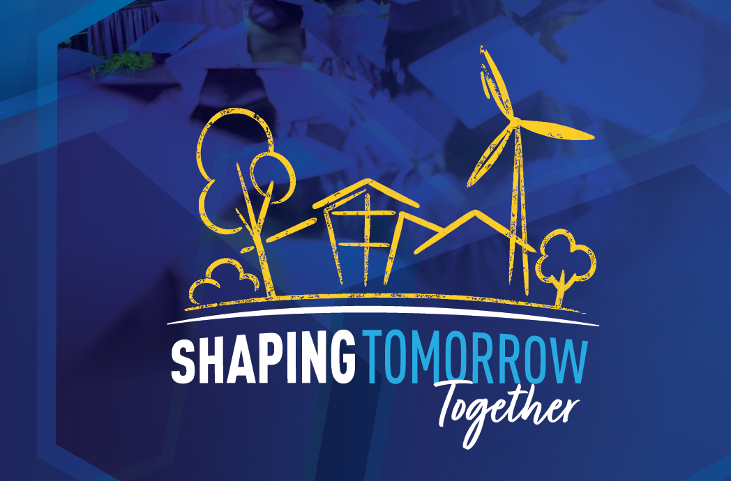 Shaping Tomorrow Together strategic plan logo for Heartland Community College