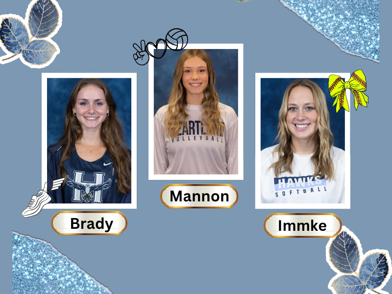 Photos of Nora Brady, Mairen Mannon, and Shayne Immke