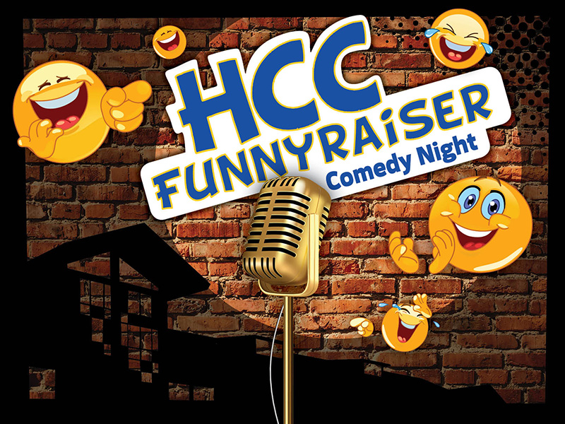 An image of a brick wall with emojis and the word FunnyRaiser