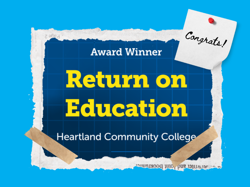 Award Winner EAB Return on Education Heartland Community College Congrats