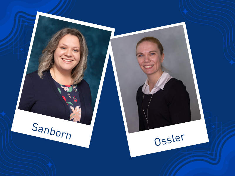 headshots of Sanborn and Ossler