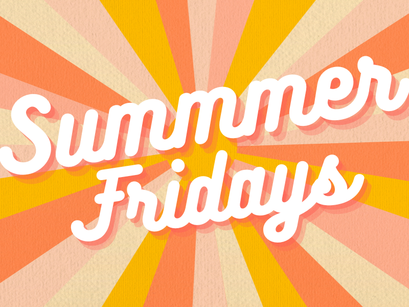 A graphic that says Summer Hours