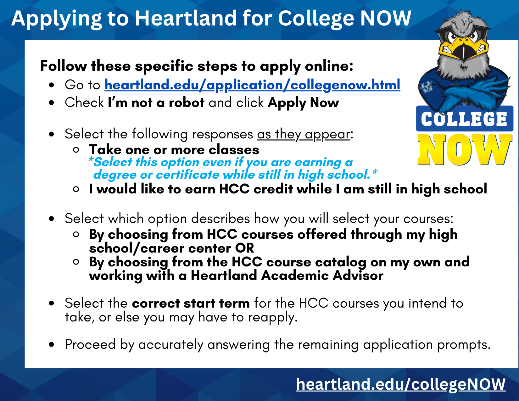 College NOW Heartland Community College