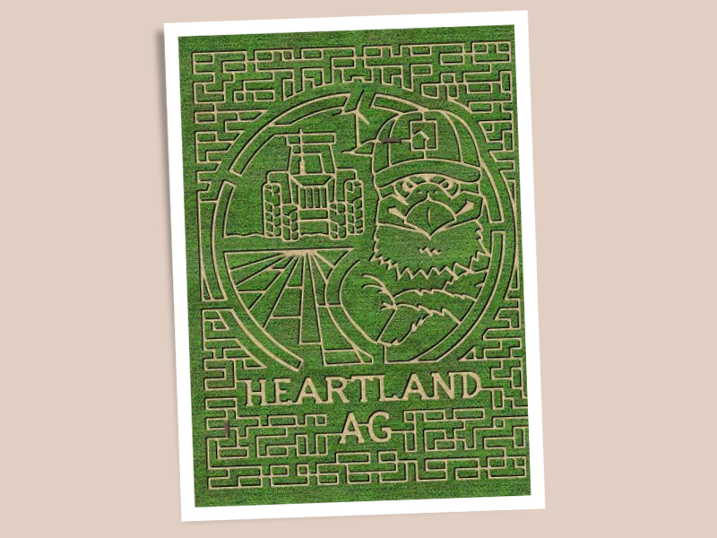 A picture of the Hunter corn maze
