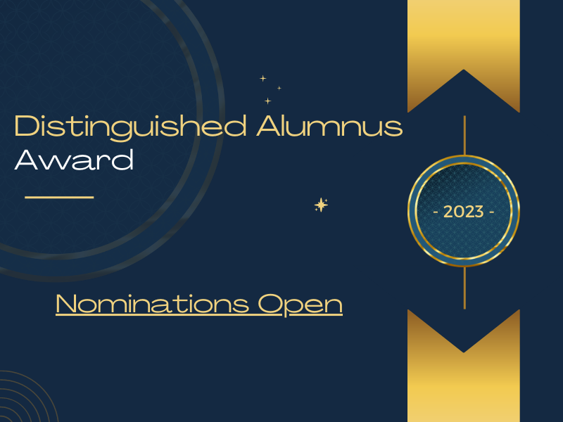 Distinguished Alumnus Award Nominations Open
