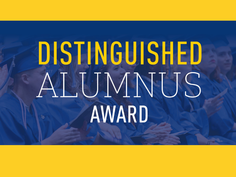 An image saying Distinguished Alumnus Award