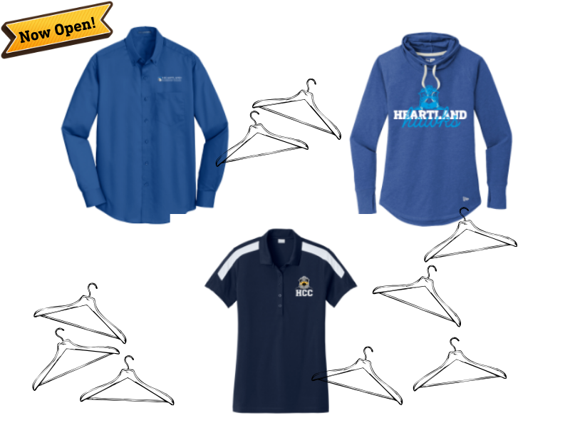 pictures of apparel and some drawings of hangers