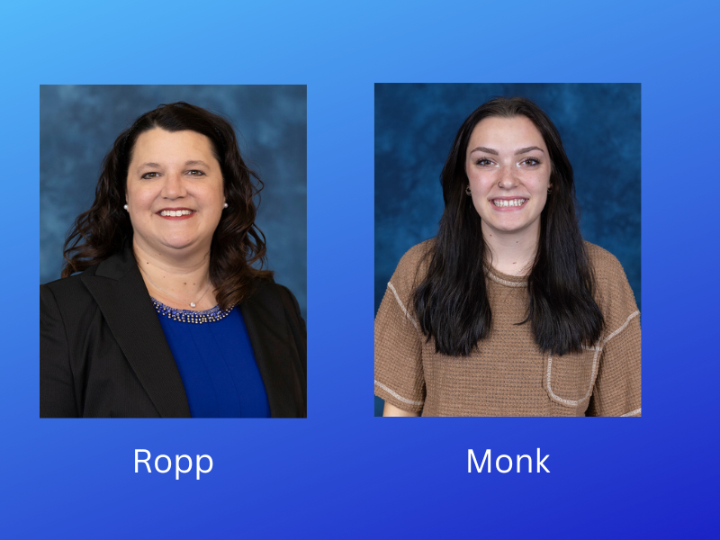 Headshots of Becky Ropp and Lauren Monk